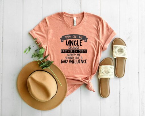 Men's Funny Uncle Shirt, Funny Uncle Partner In Crime T shirt