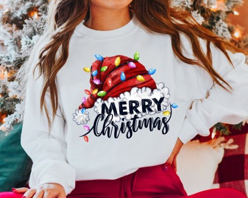 Santa Hat Christmas Sweatshirt