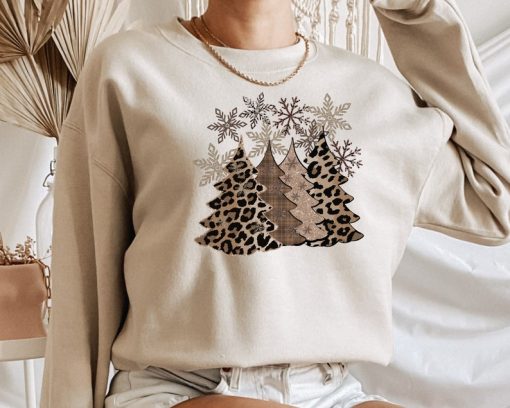 Leopard Print Christmas Sweatshirt