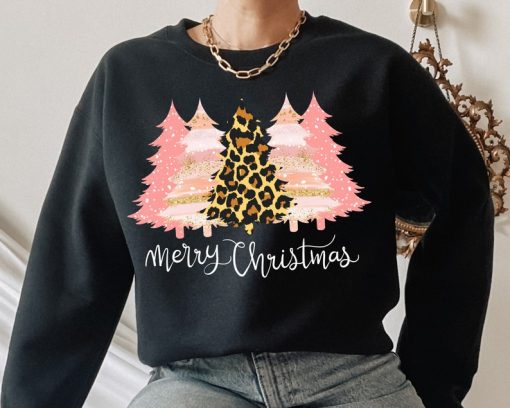 Leopard Print Christmas Tree Sweatshirt