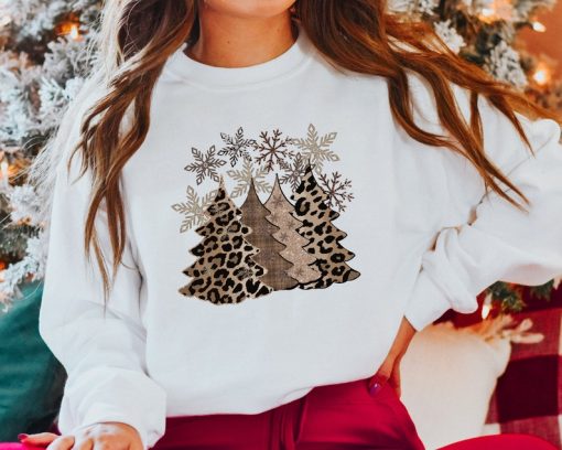 Leopard Print Christmas Sweatshirt