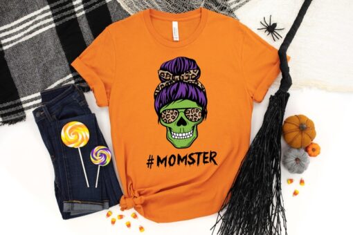 Momster Shirt,halloween Momster skull shirt,Halloween Party, Halloween T-shirt,Hocus Pocus Shirt,Halloween Funny Tee