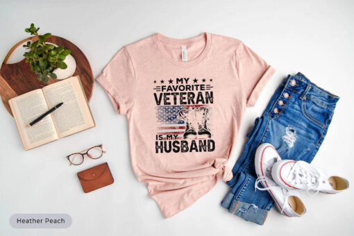 My Favorite Veteran Is My Husband Shirt, Veterans Day Shirt, Military Wife Shirt, Veterans Wife Shirt