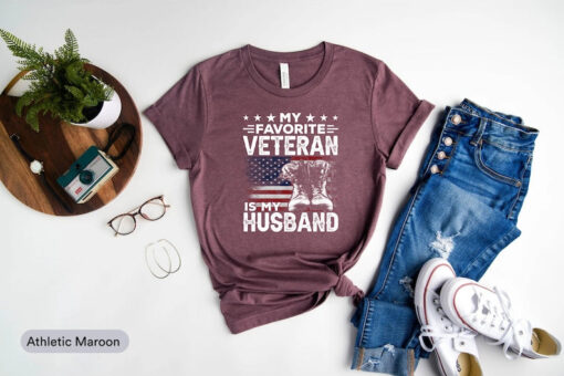 My Favorite Veteran Is My Husband Shirt, Veterans Day Shirt, Military Wife Shirt, Veterans Wife Shirt