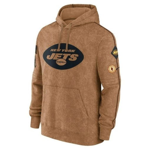 Men's New York Football Men'S Stitched Brown 2023 Hoodie