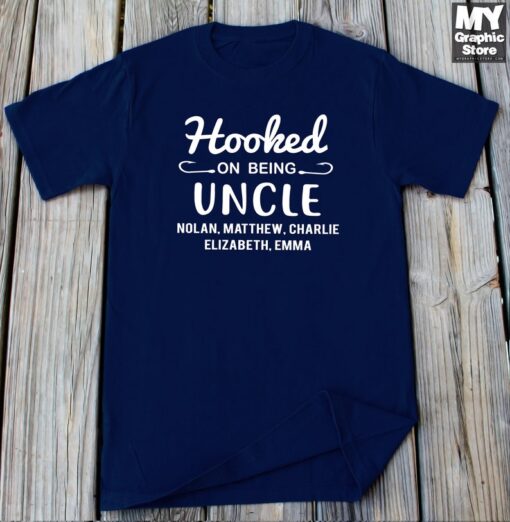 Personalized Uncle Gift, Fishing Uncle Shirt,Uncle Christmas Gift, Personalized Uncle Shirt