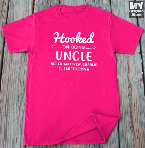 Personalized Uncle Gift, Fishing Uncle Shirt,Uncle Christmas Gift, Personalized Uncle Shirt