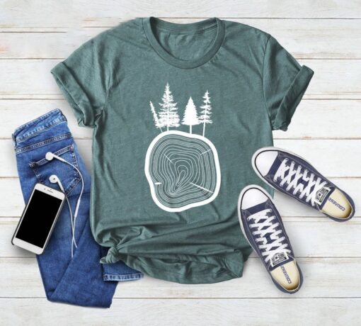 Pine Tree T-Shirt, Pine Tree Shirt, Hiking T Shirt, Mountains Shirt