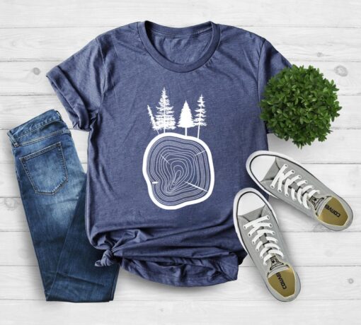 Pine Tree T-Shirt, Pine Tree Shirt, Hiking T Shirt, Mountains Shirt