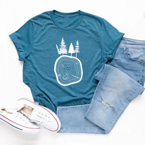 Pine Tree T-Shirt, Pine Tree Shirt, Hiking T Shirt, Mountains Shirt