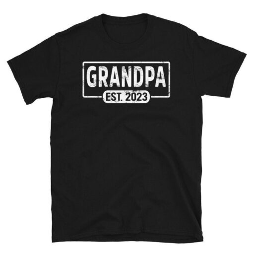 Custom Est Shirt, Grandpa Est 2023 Shirt, Promoted To Grandpa, Custom Grandpa EST Shirt