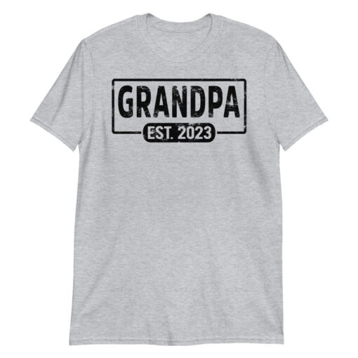 Custom Est Shirt, Grandpa Est 2023 Shirt, Promoted To Grandpa, Custom Grandpa EST Shirt