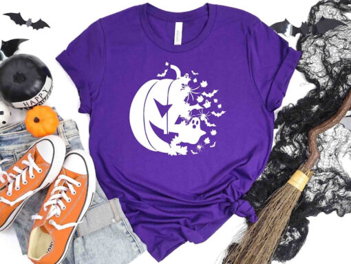 Pumpkin Shirt, Pumpkin Tee Shirt, Jack o Lantern, Thanksgiving Graphic Shirt, Fall Harvest, Cute Fall Shirts For Women