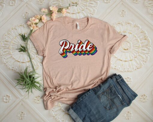 Retro Pride Shirt, LGBTQ Shirt, Pride Month Parade Shirt, Love Is Love Shirt, Gay Pride Shirt, Lesbian Right's Shirt