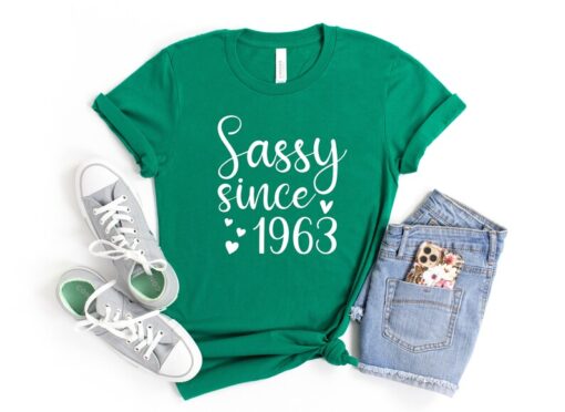 Sassy Since 1963 Shirt, Sassy Birthday Shirt, 60th Birthday Shirt, 60th Birthday Gift, 60th Birthday Party