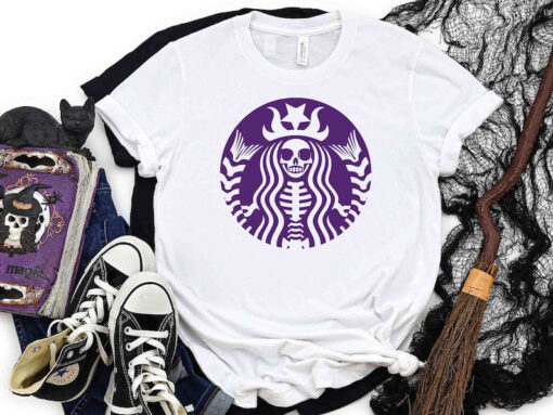 Skeleton Starbucks Inspired Shirt, Skeleton Shirt, Halloween Shirt, Halloween Funny Shirt, Halloween