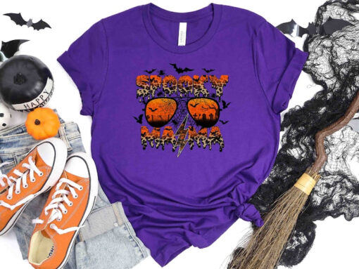 Spooky Mama Shirt, Halloween Mom Shirt, Spooky Vibes Shirt, Funny Halloween Gifts, Cute Halloween T Shirt