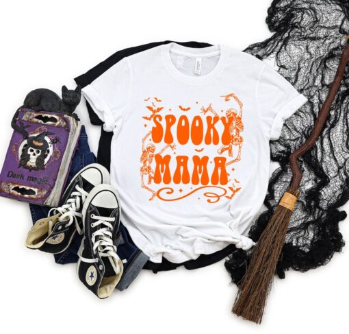 Spooky Mama Shirt, Halloween Shirt, Halloween Funny Shirt, Spooky Shirt, Halloween Party, Scary Halloween Shirts