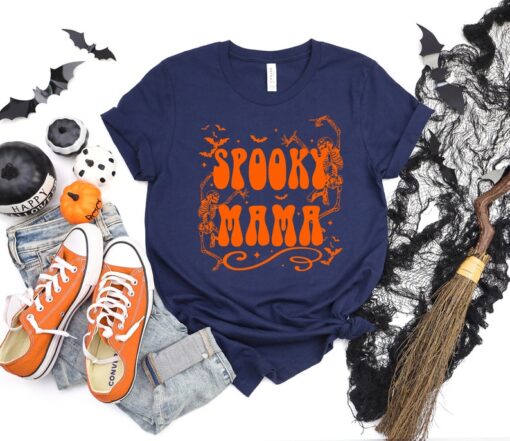 Spooky Mama Shirt, Halloween Shirt, Halloween Funny Shirt, Spooky Shirt, Halloween Party, Scary Halloween Shirts