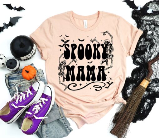 Spooky Mama Shirt, Halloween Shirt, Halloween Funny Shirt, Spooky Shirt, Halloween Party, Scary Halloween Shirts