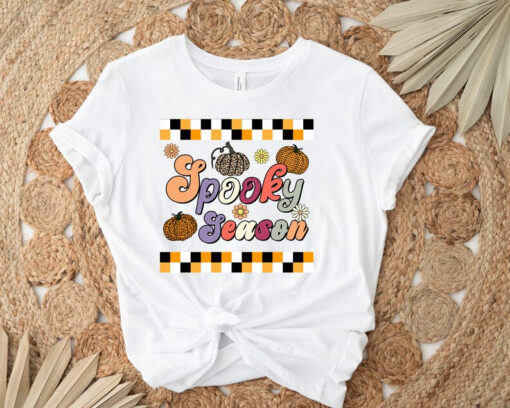 Spooky Seasons Shirt, Spooky Vibe T-Shirt, Halloween Shirt, Retro Halloween Shirt, Funny Halloween Shirt