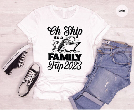 Summer Vacation 2023 T-shirt, Custom Cruise T-Shirts, Personalized Family Gifts, Matching Family Trip Shirts