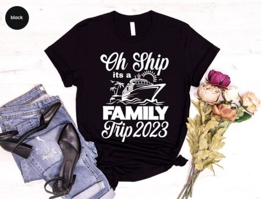 Summer Vacation 2023 T-shirt, Custom Cruise T-Shirts, Personalized Family Gifts, Matching Family Trip Shirts