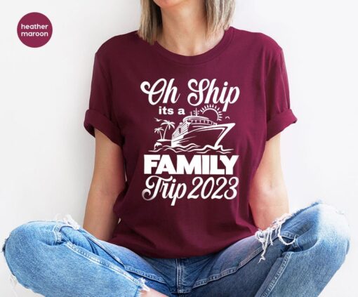 Summer Vacation 2023 T-shirt, Custom Cruise T-Shirts, Personalized Family Gifts, Matching Family Trip Shirts