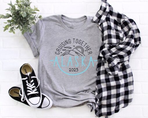 Summer Vacation 2023 T-shirt, Family Cruising Together Alaska T-shirt, Nautical Matching Shirt, Summer Vacation Shirt