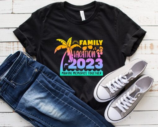 Summer Vacation 2023 T-shirt, Family Vacation 2023 Shirt, Making Memories together, Custom Family Vacation