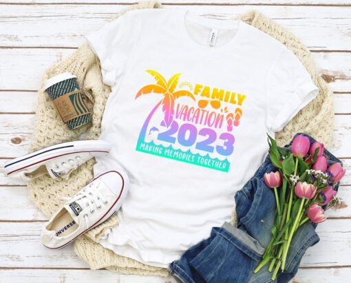 Summer Vacation 2023 T-shirt, Family Vacation 2023 Shirt, Making Memories together, Custom Family Vacation