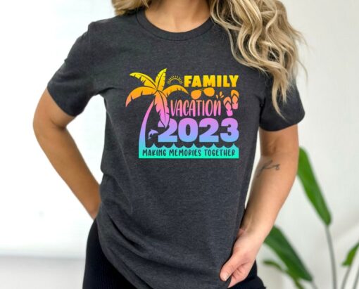 Summer Vacation 2023 T-shirt, Family Vacation 2023 Shirt, Making Memories together, Custom Family Vacation