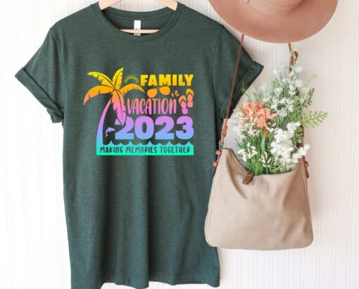 Summer Vacation 2023 T-shirt, Family Vacation 2023 Shirt, Making Memories together, Custom Family Vacation