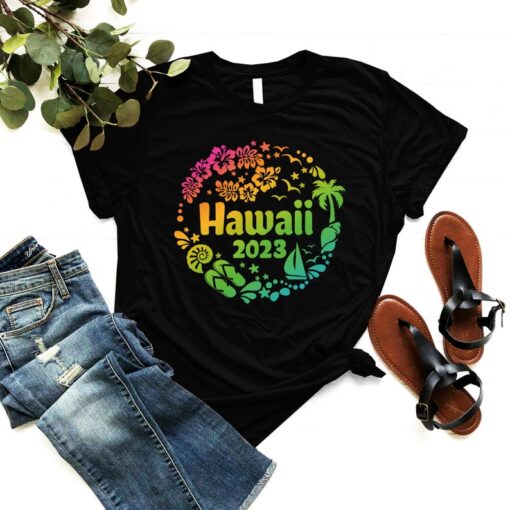 Summer Vacation 2023 T-shirt, Hawaii 2023 Shirt - Family Vacation T-shirt, Summer Holiday Tee, Hawaii Beach Shirt