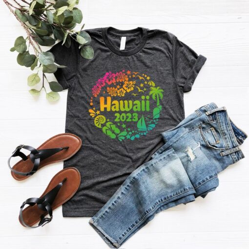 Summer Vacation 2023 T-shirt, Hawaii 2023 Shirt - Family Vacation T-shirt, Summer Holiday Tee, Hawaii Beach Shirt