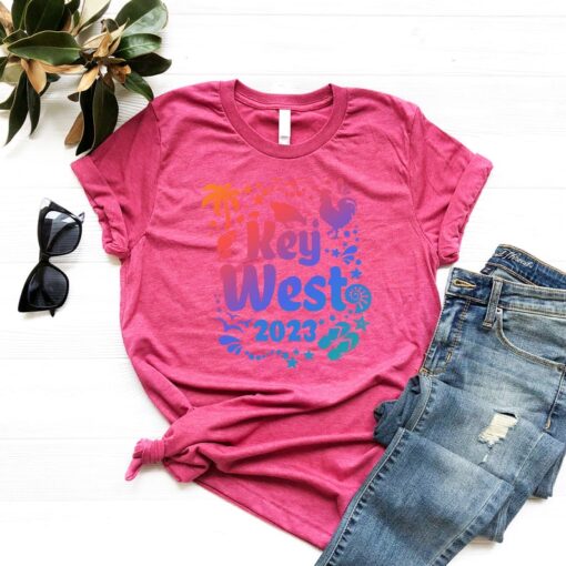 Summer Vacation 2023 T-shirt, Key West 2023 Shirt, Florida Vacation T-shirt - Family Matching Tee, Summer Beach Shirt