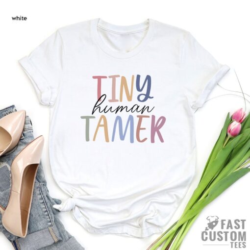 Teacher Shirt, Tiny Human Tamer, Kindergarten Teacher, Preschool Teacher, First Day of School