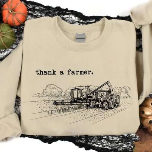 Thank a Farmer Harvest, Farm Life Shirt, Western Graphic Shirt, Farm Life, Country Shirt