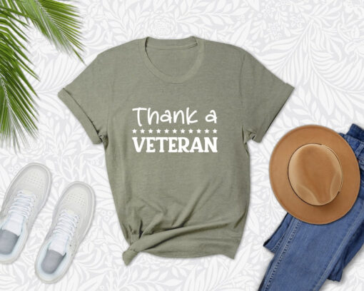 Thanks A Veteran Shirt, Veteran Shirt, Memorial Day Shirt, US Army Gifts, Gift For Veterans Day, Military T-shirt