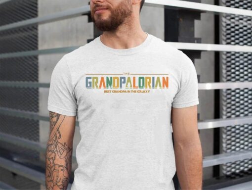 The Grandpalorian Shirt, Best Grandpa in the Galaxy Shirt, Father's Day Grandpa Gift Tee, Funny Grandpa Shirt