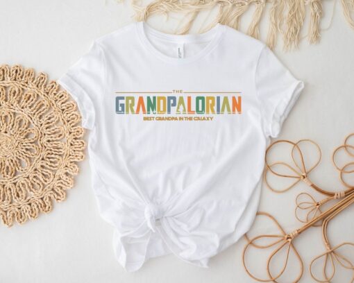 The Grandpalorian Shirt, Best Grandpa in the Galaxy Shirt, Father's Day Grandpa Gift Tee, Funny Grandpa Shirt