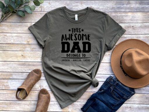 This Awesome Dad Belongs to Shirt, Gift for Dad, Fathers Day Shirt, Gift For Husband, Dad Shirt