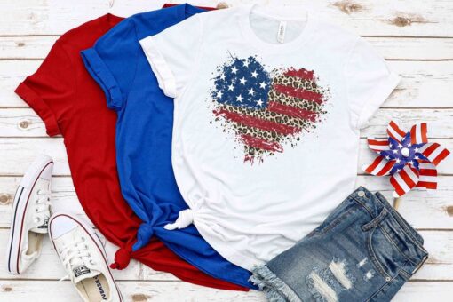 This Is My Pride Flag USA American 4th of July Patriotic, American Flag Shirt, American Flag Heart Shirt