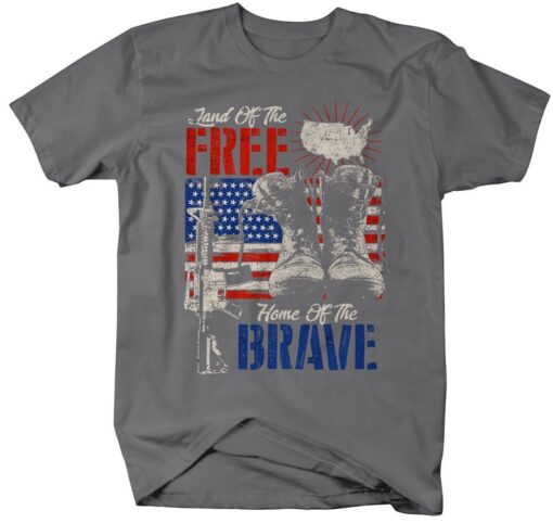 This Is My Pride Flag USA American 4th of July Patriotic, Soldier Boots Tags American Flag Shirts