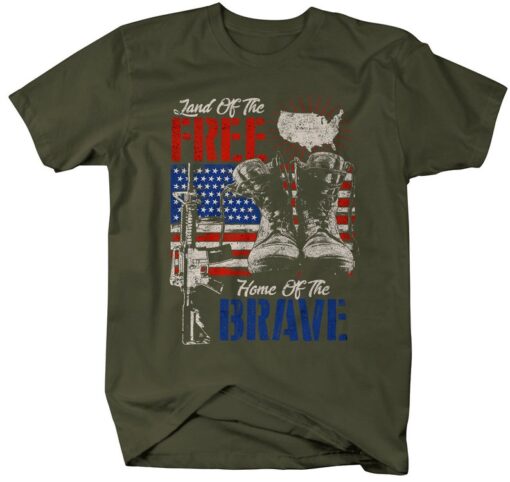 This Is My Pride Flag USA American 4th of July Patriotic, Soldier Boots Tags American Flag Shirts