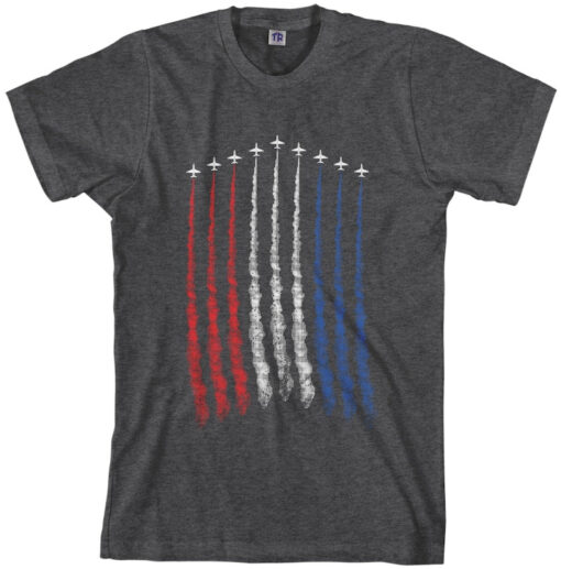 This Is My USA American 4th of July Patriotic, Red White Blue Air Force Flyover Men's T-shirt