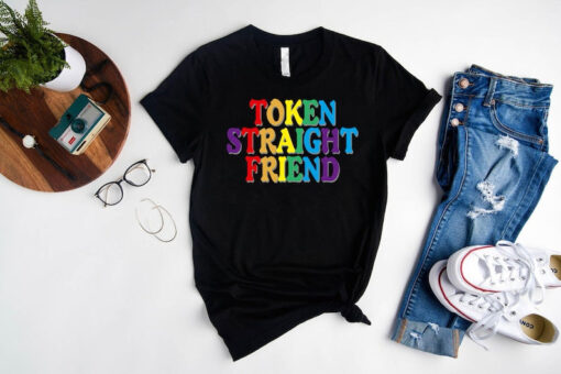 Token Straight Friend T-Shirt, ,Gay Queer LGBTQ Pride Month Shirt