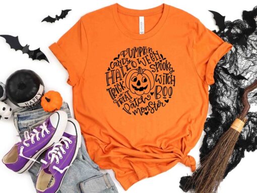 Trendy Halloween T-Shirt, Spooky Season T-Shirt, Halloween T-Shirt, T-Shirt For Halloween, Halloween Print T-Shirt