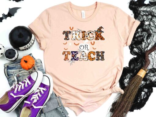 Trick or Teach Shirt, Halloween Teacher Shirt, Elementary School Teacher Shirt, Teacher Gift, Teacher Halloween