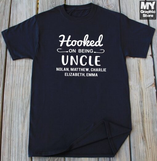 Personalized Uncle Gift, Fishing Uncle Shirt,Uncle Christmas Gift, Personalized Uncle Shirt